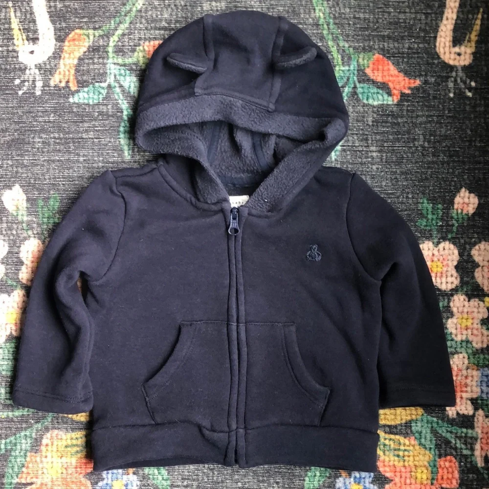 Baby Gap Ears Fleece Hoodie, 6-12 Months
